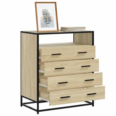 vidaXL Dulap cu sertare, stejar sonoma, 70x41x83,5 cm, lemn prelucrat foto