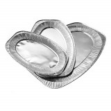 Set 10 Platouri din Aluminiu 2850cc, 555x365x30 mm, Platouri Aperitive, Platouri pentru Petreceri, Platouri Catering, Platouri pentru Bufet Suedez, Pl