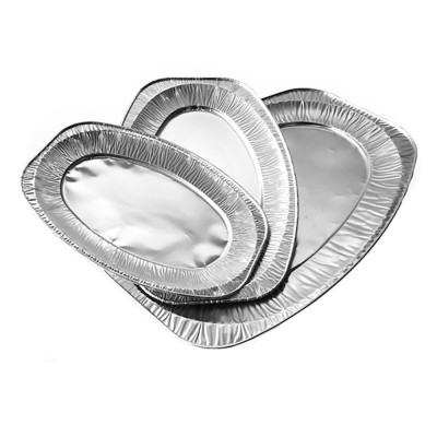 Set 10 Platouri din Aluminiu 2850cc, 555x365x30 mm, Platouri Aperitive, Platouri pentru Petreceri, Platouri Catering, Platouri pentru Bufet Suedez, Pl foto