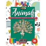 Animals 3D Puzzle to Colour Book