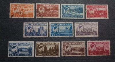 Romania 1947 Lp 219 Mihai vederi serie stampilata foto