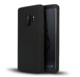 Husa FullBody Silicon MyStyle Black pentru Samsung Galaxy S9 Plus acoperire completa 360 grade cu folie de