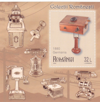 ROMANIA 2022 - COLECTII ROMANESTI TELEFOANE, COLITA,MNH foto