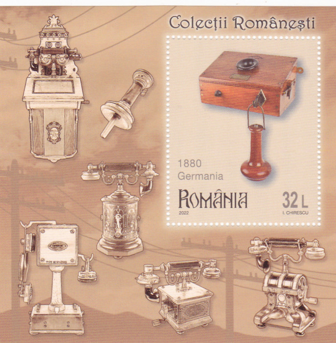 ROMANIA 2022 - COLECTII ROMANESTI TELEFOANE, COLITA,MNH