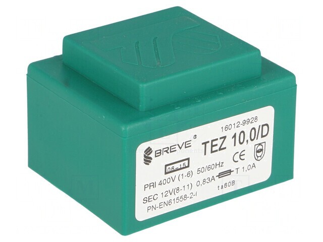 Transformator &icirc;ncapsulat 10VA 400VAC 12V PCB