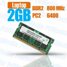 Memorie laptop Samsung 2GB DDR2 Sodimm 800 Mhz PC2 6400 m470t566eh3 foto