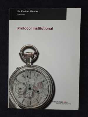 Protocol institutional &amp;ndash; dr. Emilian Manciur foto