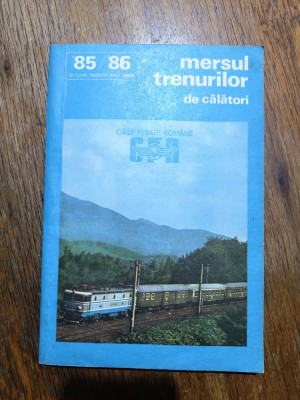 Mersul Trenurilor de calatori 1985 - 1986, CFR / R8P3F foto