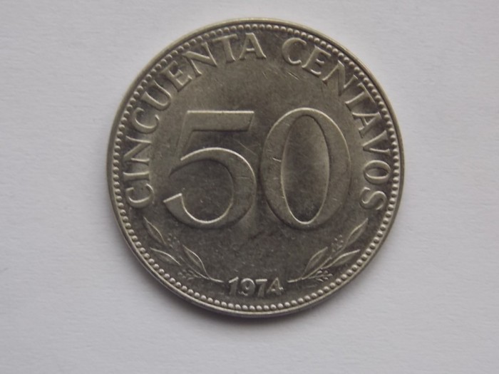 50 CENTAVOS 1974 BOLIVIA