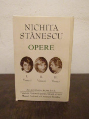 Nichita Stanescu - Opere 1,2,3 ( ed. de lux, Academia Romana, 3vol.) foto
