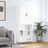 vidaXL Dulap &icirc;nalt, alb, 69,5x34x180 cm, lemn compozit