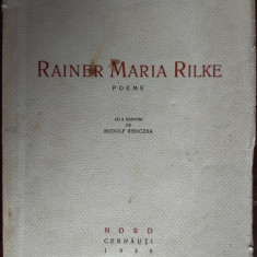 GEORGE FONEA: POEME DE RAINER MARIA RILKE(GRAVURI RUDOLF RYBICZKA/CERNAUTI 1938)