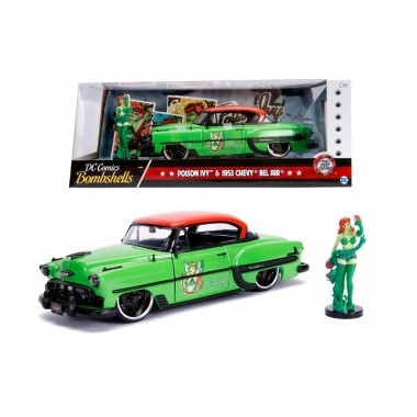 DC Bombshells 1953 Chevy Bel Air Hard Top, macheta auto 1:24 foto