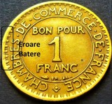 Cumpara ieftin Moneda istorica BUN PENTRU 1 FRANC - FRANTA, anul 1923 *cod 3453 = EROARE BATERE, Europa