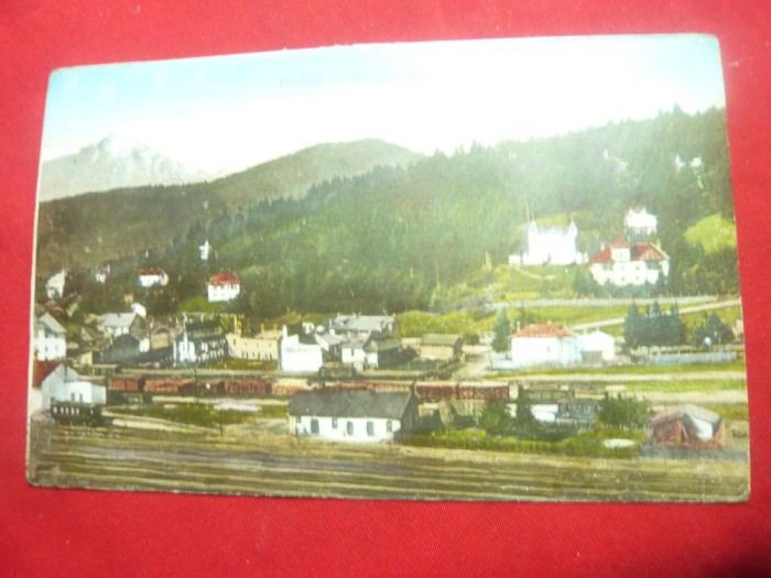Ilustrata Predeal - Bucegiul sub zapada si Gara circ.1926