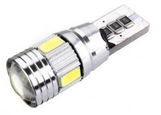 Led auto Alb Canbus T10 cu 6 SMD 5730 - BTLEK040 foto