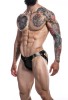 Chiloti C4M-Desire Jockstrap, Black Leatherette, M, Negru, Cut4men