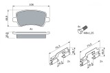 BOSCH 0 986 494 213 set placute frana,frana disc