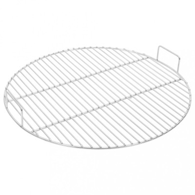 vidaXL Grill de grătar cu m&amp;acirc;nere, rotund, &amp;Oslash;54 cm oțel inoxidabil 304 foto