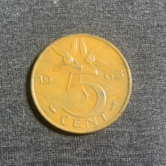 Moneda 5 cenți 1965 Olanda