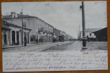 Galati , Strada Portului , clasica , circulata , 1902, Printata