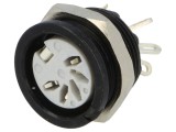 Soclu DIN 5 PIN 180&deg; Lipire Argintat 34V 2A