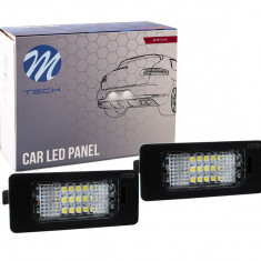 Set Lampi Numar Inmatriculare Led M-Tech Skoda Superb 2 2009-2015 CLP014