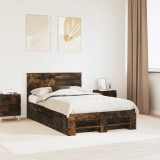Cumpara ieftin Cadru de pat Stejar fumuriu 120 x 200 cm Lemn prelucrat