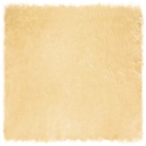 vidaXL Covor Faux din L&acirc;nă de oaie Crem 120 x 120 cm Poliester 42021509