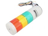 Coloană de Semnalizare LED Roşu/Ambră/Verde 24V
