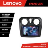 Navigatie Dacia Sandero Logan Lodgy 2012-2020 Lenovo Kit-sandero 8 core QLED 2K 12+256 360 Android Waze USB Navigatie Internet Youtube Radio CarStore