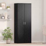 vidaXL Vitrină Stejar Negru 70x35x180 cm Lemn prelucrat