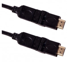 Cablu rotativ 180 Esperanza EB196 HDMI V.1.4B 1.5 m Negru foto