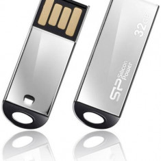 Memorie USB Silicon Power Touch 830, 32GB, USB 2.0 (Argintiu)
