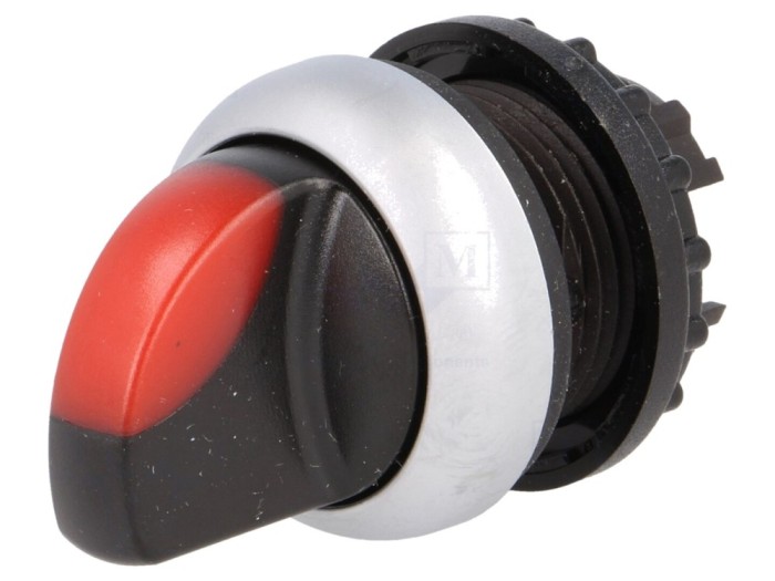Comutator rotativ 22mm, LED roșu