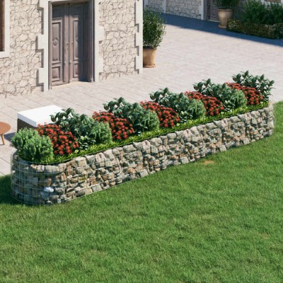 Strat &amp;icirc;nălțat gabion, 500x100x50 cm, fier galvanizat foto
