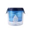 Kit presa pentru branza, flippy, filtru de iaurt, strecuratoare de iaurt grecesc, filtru de lapte, 15x14x15 cm, albastru