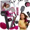 Set coafor copii 20 piese cu uscator și placa de par