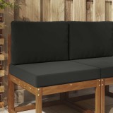 vidaXL Perna pentru canapea de exterior 2 pcs Negru Poliester 900717