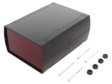 Carcasă neagră ABS IP53 136x185x80mm