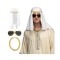 Set Sheikh Faheem, Palarie, Ochelari de Petrecere si Colier Auriu
