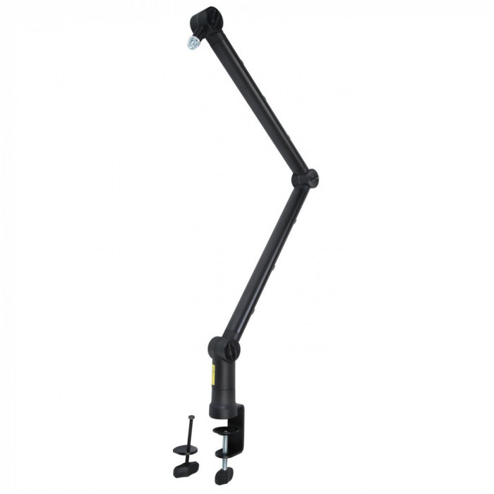 Pulse Boom-Arm suport de microfon negru cu prindere de birou MBA001