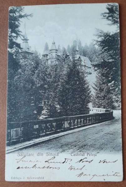 Carte postala Castelul Peles, 1903