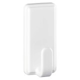 Cuier baie tesa Powerstrips Clasic, marime L, benzi dublu adezive incluse, alb, o agatatoare, set 2 bucati