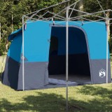 VidaXL Cort cu acoperiș Altele Albastru și Negru 280 x 220 x 176 cm