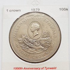 1883 Insula Man 1 crown 1979 Elizabeth II (Tynwald) km 50