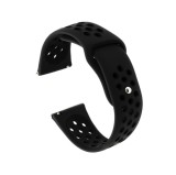 Curea silicon compatibila Huawei Watch GT 7 46mm, telescoape Quick Release, 22mm, Negru Carbon