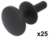 Diblu Poliamidă Neagră 18,4mm 25buc