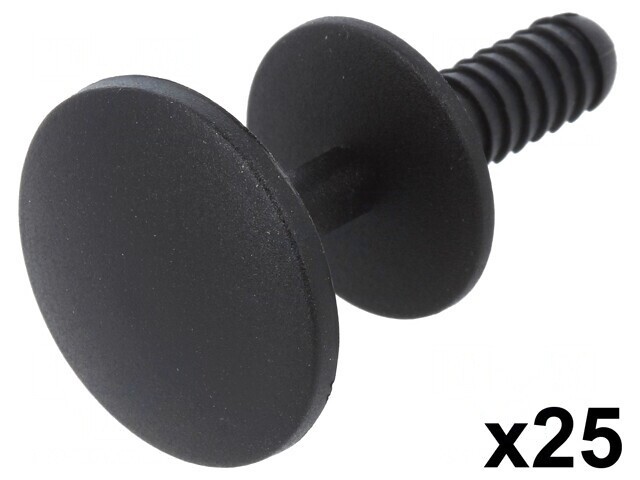Diblu Poliamidă Neagră 18,4mm 25buc