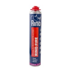 Spuma Poliuretanica Rezistenta la Foc Rino Fire, 750 ml, pentru Pistol, Spuma pentru Etansare si Izolare Rezistenta la Foc, Izolatie Spuma Poliuretani foto